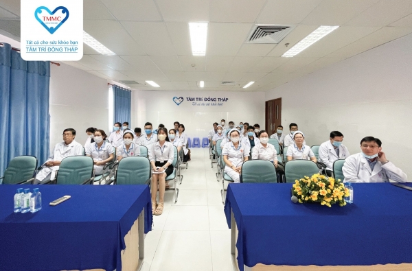 Chương trình sinh hoạt khoa học “Tối ưu hóa quy trình tiếp nhận, điều trị đột quỵ và vai trò của diễn tập quy trình” tại BVĐK Tâm Trí Đồng Tháp