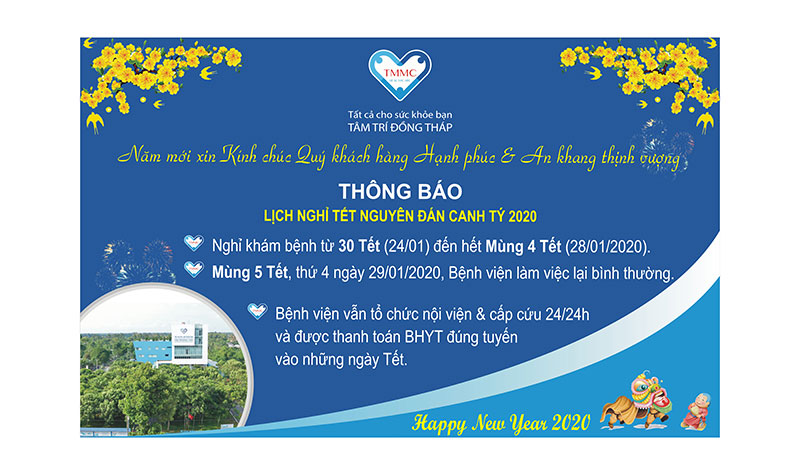 Thông báo: Lịch nghỉ Tết nguyên đán Canh Tý năm 2020