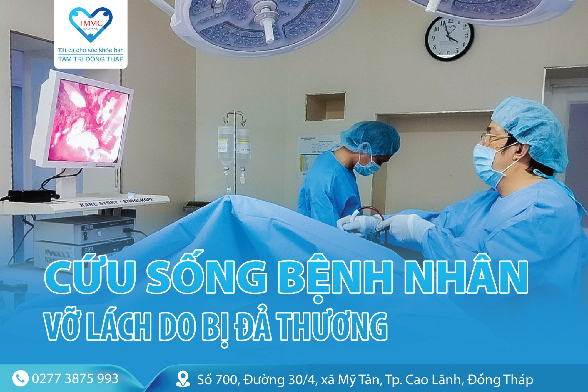 Cứu sống bệnh nhân vỡ lách do bị đả thương