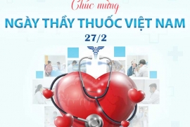Chúc mừng Ngày Thầy thuốc Việt Nam 27/2