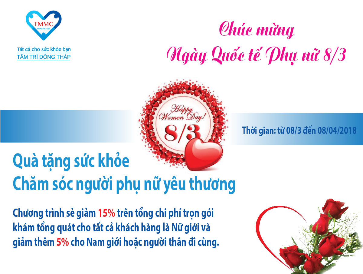 Chương trình “Quà tặng sức khỏe - chăm sóc người phụ nữ yêu thương” nhân kỷ niệm ngày Quốc tế Phụ Nữ 8/3