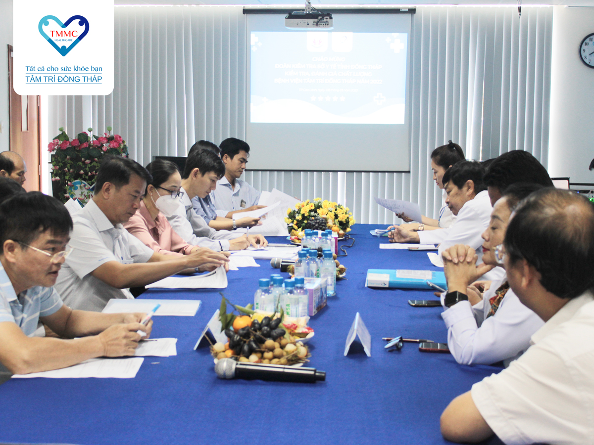 Sở Y tế kiểm tra, đánh giá chất lượng BVĐK Tâm Trí Đồng Tháp năm 2022