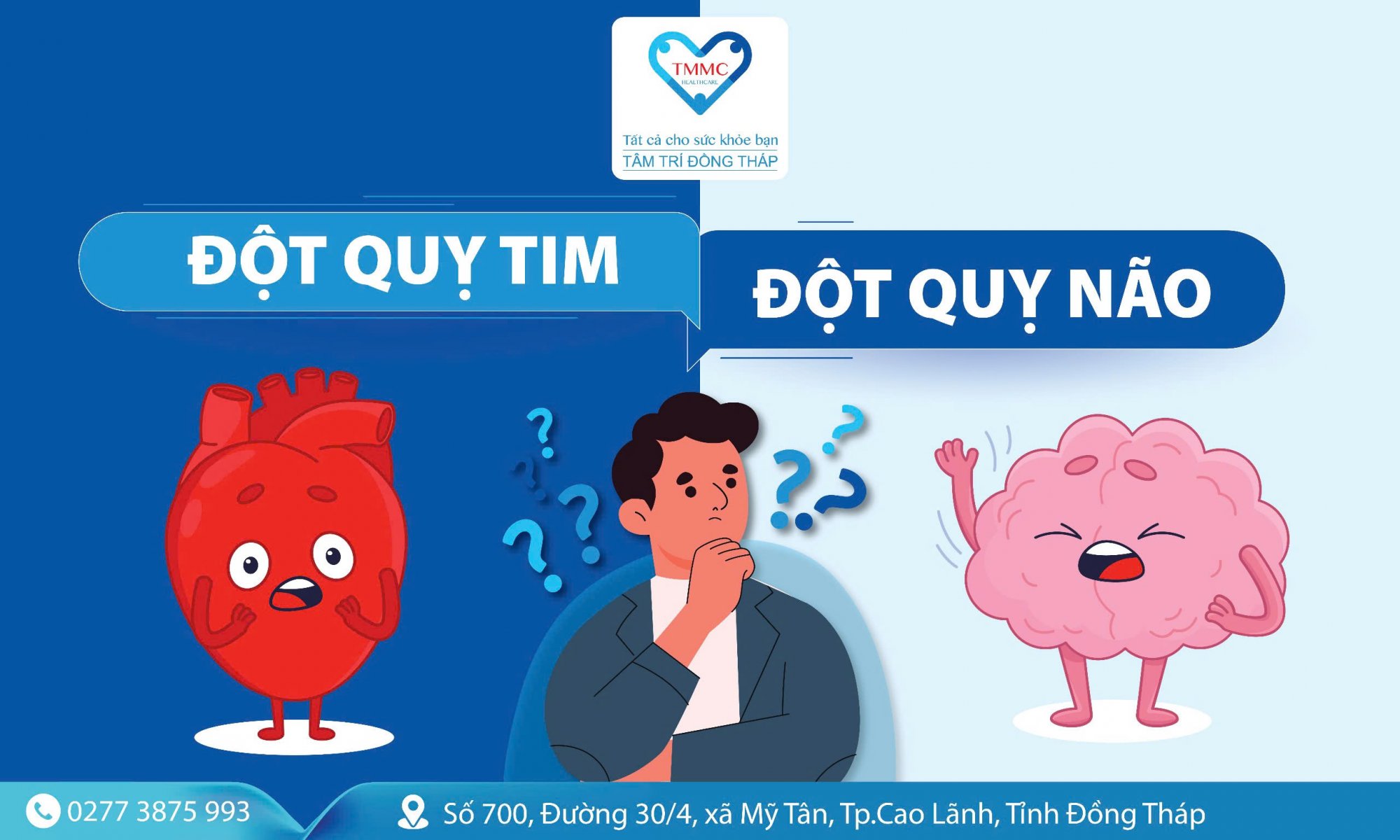 Sự khác biệt giữa đột quỵ não và đột quỵ tim