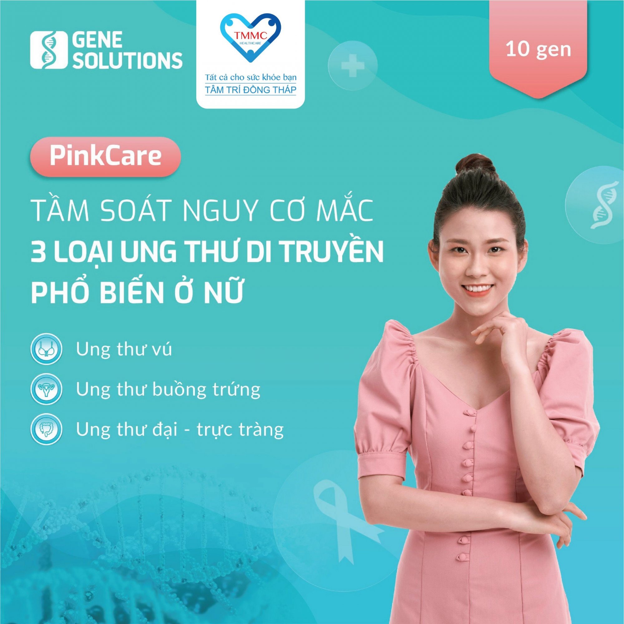 Gói tầm soát nguy cơ ung thư di truyền phổ biến ở nữ giới
