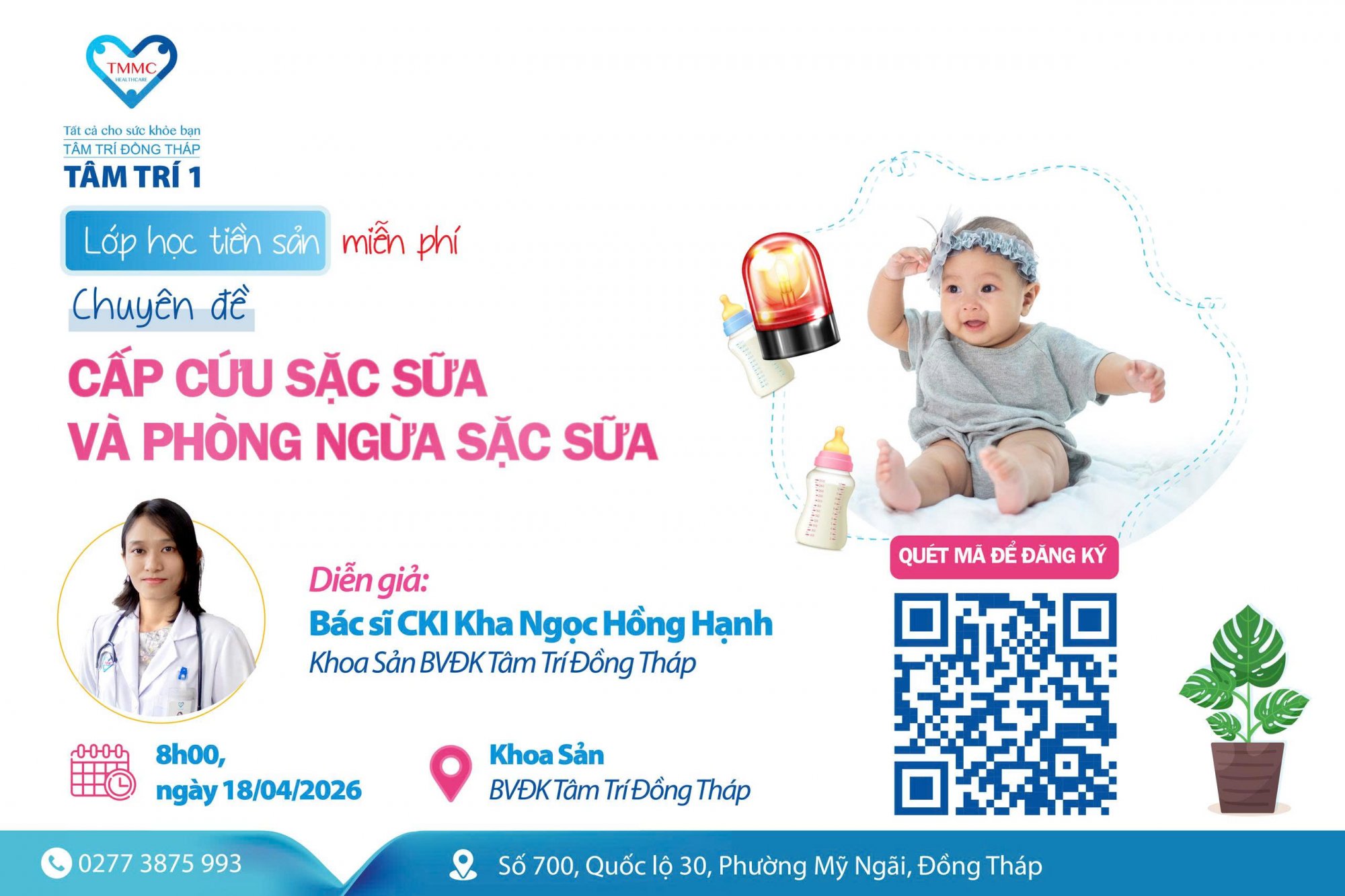 Lớp tiền sản chuyên đề: "Cấp cứu sặc sữa và phòng ngừa sặc sữa"