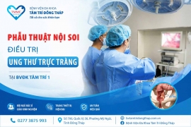 Phẫu thuật nội soi điều trị ung thư trực tràng thành công tại BVĐK Tâm Trí 1
