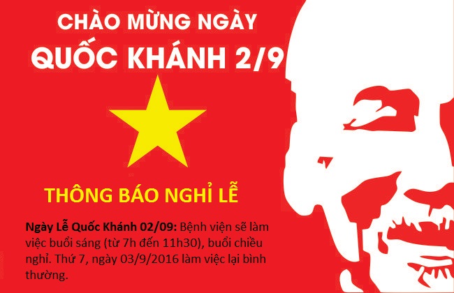 Thông báo nghỉ Lễ Quốc Khánh 2/9