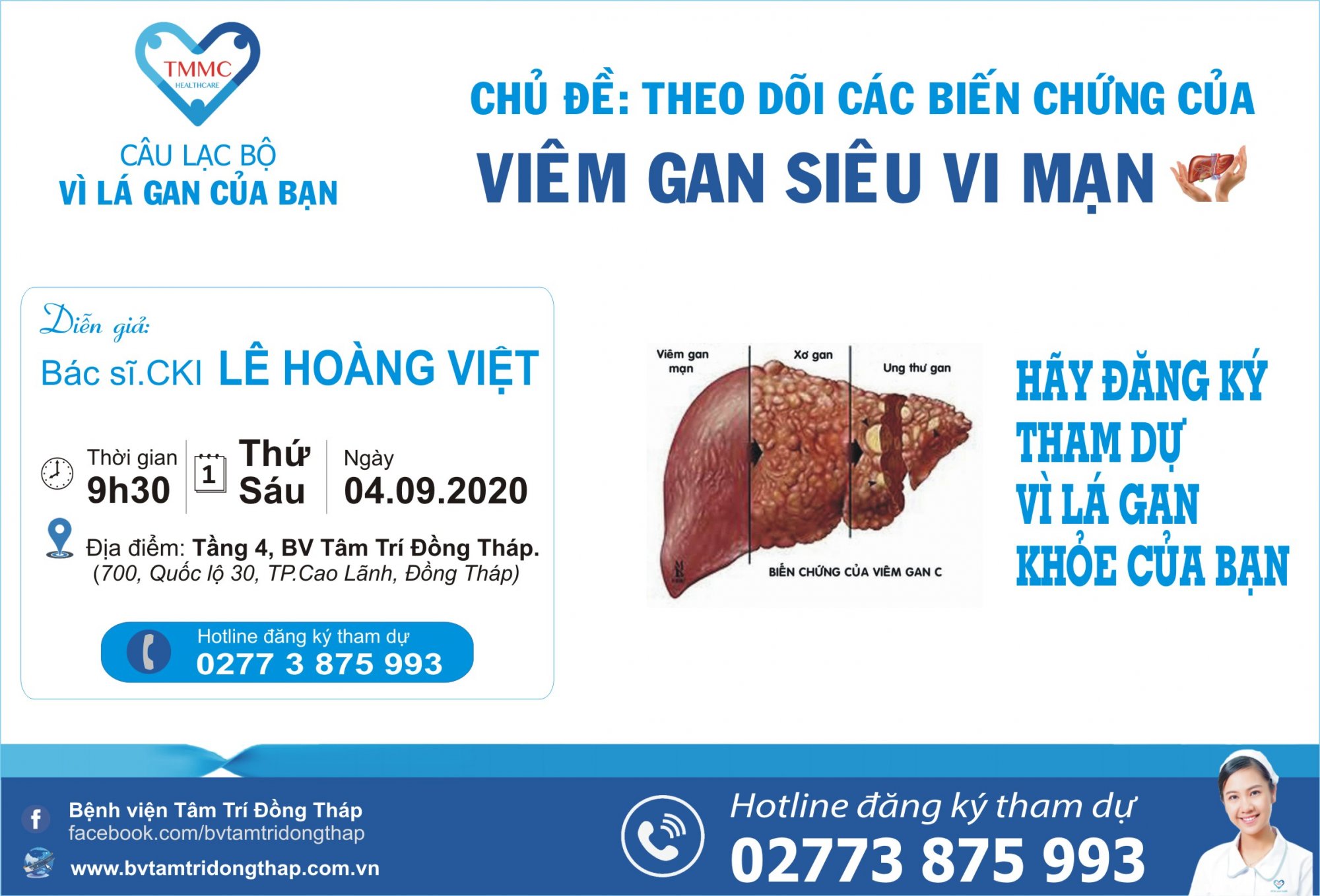 CLB Vì lá gan của bạn - chủ đề: Theo dõi các biến chứng của viêm gan siêu vi mạn