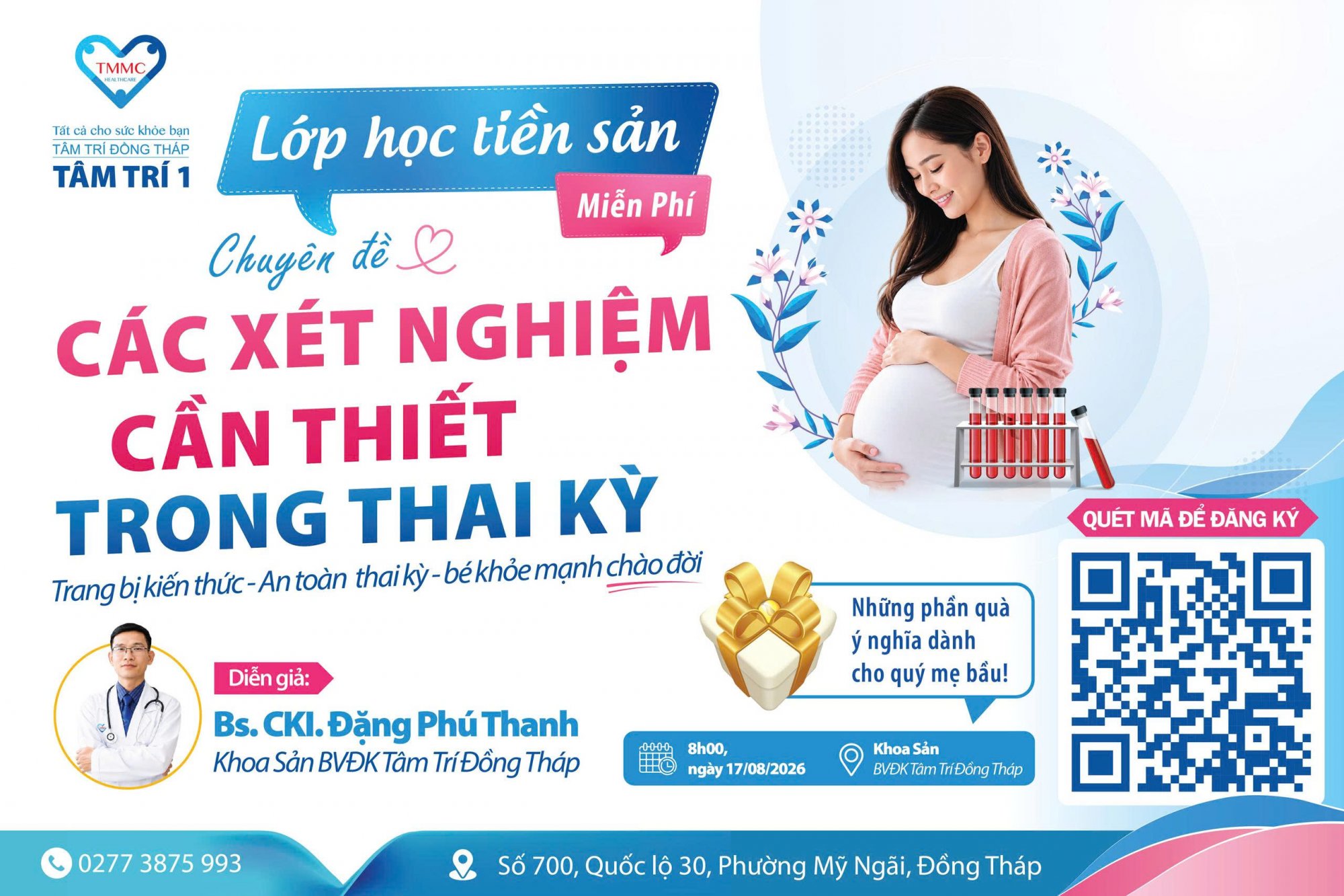 Lớp tiền sản chuyên đề: "Các xét nghiệm cần thiết trong thai kỳ"