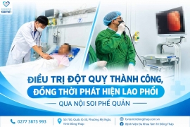 Điều trị đột quỵ thành công, đồng thời phát hiện lao phổi qua nội soi phế quản