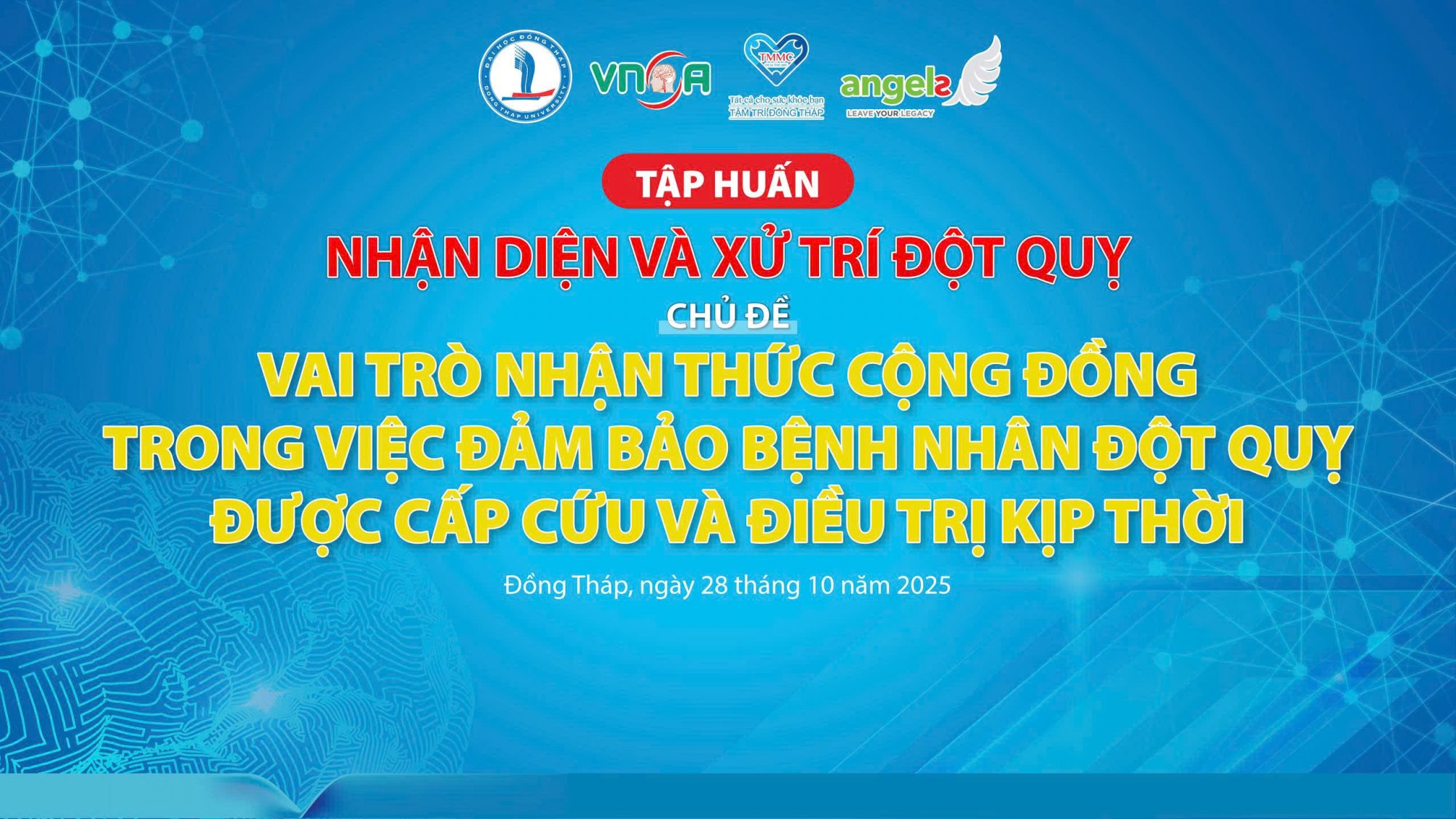 [Sắp diễn ra] Tập huấn nhận diện và xử trí bệnh nhân đột quỵ tại cộng đồng