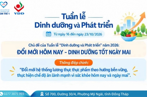 Tuần lễ "Dinh dưỡng và Phát triển" năm 2026