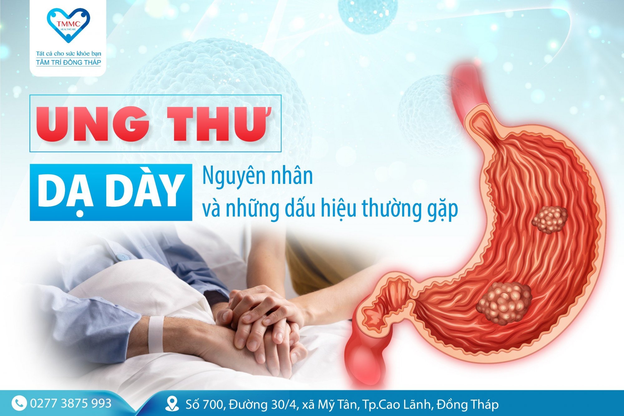 Ung thư dạ dày: Nguyên nhân và những dấu hiệu thường gặp.