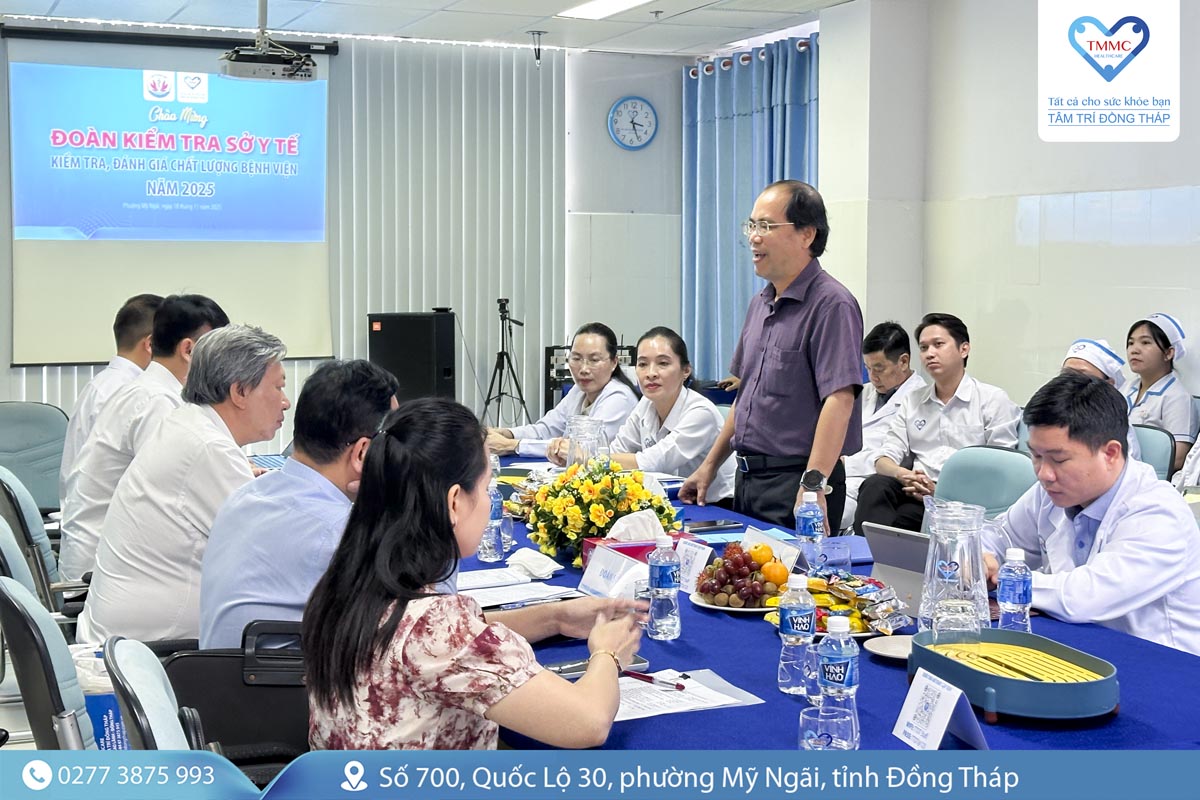 Đoàn kiểm tra Sở Y Tế Đồng Tháp kiểm tra, giám sát Bệnh viện Tâm Trí Đồng Tháp năm 2025