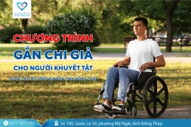 Chương trình gắn chi giả cho người khuyết tật được tài trợ trên địa bàn tỉnh Đồng Tháp