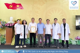 Hoạt động khám bệnh và cấp thuốc miễn phí cho người dân phường Mỹ Trà