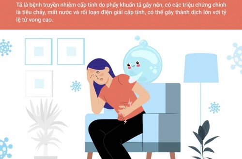 Bệnh tả: Chủ động phòng bệnh trong mùa bão lũ