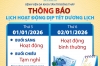 Thông báo lịch nghỉ Tết Dương Lịch năm 2026