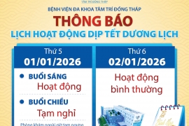 Thông báo lịch nghỉ Tết Dương Lịch năm 2026