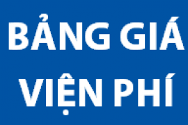 Bảng giá viện phí