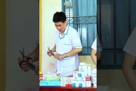 Khám bệnh nhân đạo tại Xã Tân Dương, tỉnh Đồng Tháp cùng Bệnh viện Tâm Trí 1